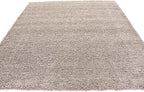 Unique Loom Solid Shag Collection Area Rug (8' Square, Cloud Gray)