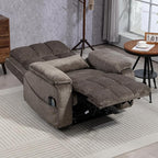 Power Lift Recliner Chairs for Elderly, Infinite Position Lay Flat Recliner with Heat & Massage Side Storage Cup Holder - USB Type C Charging - Dual Motor Lift Chair 400 lbs