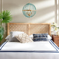 SAFAVIEH Home Collection Halvor Natural Rattan Solid Wood Full Size Headboard