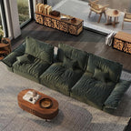 POVISON Oversized Modular Sectional Sailboat Sofa for Living Room with Adjustable Backrest Sectional Couches Large Deep Sofa Set 3 Seats Big Comfy Cloud Couch for House Office