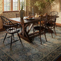 RUGGABLE x Morris & Co Machine Washable Area Rug – Honeysuckle & Tulip Blue 8x10, Stain-Resistant, Non-Slip – Large Rugs for Living Room, Bedroom, Hallway, Entryway & Office–with Cushioned Pad