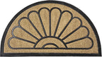 ubdyo Front Door Mat - Low Pile Front Door Mat Outside Entrance - Muddy Dirt Trapping Welcome Matt Outdoor - Rubber Backing Anti Slip Indoor Doormat Entrance, 30" x 17", Bright Yellow