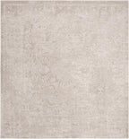 SAFAVIEH Reflection Collection Area Rug - 6'7" Square, Cream & Ivory, Non-Shedding & Easy Cleaning, Ideal for Living Room, Bedroom (RFT665D)