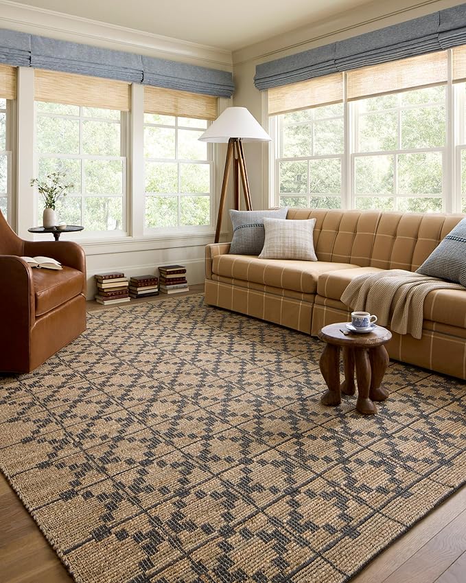 Loloi Chris Loves Julia Judy Collection JUD-05 Natural/Graphite 5'-0" x 7'-6" Area Rug