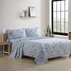 Eddie Bauer - Twin Sheets, Cotton Flannel Bedding Set, Brushed For Extra Softness, Cozy Home Decor (Snow Days, Twin)