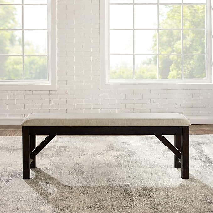 Crosley Furniture Hayden Wood Dining Bench for Entryway or Mudroom, Slate