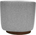 MINCETA Accent Chair,Modern Swivel Chairs for Living Room and Bedroom Reading with Wood Base,Set of 2,Performance Fabric in Gray