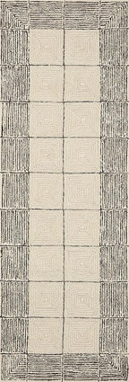 Loloi Chris Loves Julia Francis Collection FRA-02 Cream/Black 7'-9" x 9'-9" Area Rug