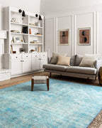 Loloi Loren Collection LQ-08 Aqua 8'-4" x 11'-6" Area Rug