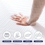 Queen Mattress 6 Inch Green Tea Memory Foam Mattress for Cool Sleep & Pressure Relief, Medium Firm Feel,Fiberglass Free, Bed in a Box, Removable Washable Cover, CertiPUR-US Certified