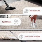 nuLOOM Ashli Solid Farmhouse Jute Area Rug, 8'6" x 11'6", Off-white