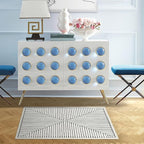 RUGGABLE x Jonathan Adler Machine Washable Modern Area Rug – Inkdrop Black & Ivory 2x3, Stain-Resistant, Non-Slip – Small Rugs for Living Room, Bedroom, Hallway, Entryway & Bathroom–with Standard Pad