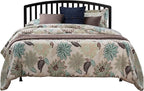 Hillsdale Furniture Carolina Headboard with Rails, Full/Queen, Black