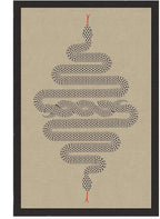 RUGGABLE x Jonathan Adler Washable Modern Area Rug – Venom Neutral 6x9, Stain-Resistant, Non-Slip – Medium Machine Washable Rugs for Living Room, Bedroom, Hallway, Entryway & Office–with Standard Pad