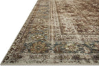 Loloi Magnolia Home by Joanna Gaines Sinclair Collection SIN-01 Rust/Lagoon 5'-0" x 7'-0", .25" Pile Height, Machine Washable, Area Rug