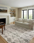 Loloi Kamala Collection KAM-02 Charcoal/Dove 2'-7" x 10'-0" Runner Rug