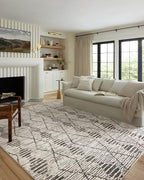 Loloi Kamala Collection KAM-02 Charcoal/Dove 7'-10" x 10' Area Rug