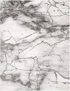 SAFAVIEH Craft Collection Area Rug - 6'7" x 9', Grey & Silver, Modern Abstract Design, Non-Shedding & Easy Care, Ideal for High Traffic Areas in Living Room, Bedroom (CFT877G)