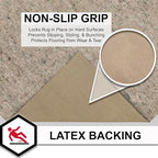 Mohawk Home 8' 4" x 10' 2" Non Slip Rug Pad Gripper 3/8 Thick Dual Surface Felt + Rubber Gripper - Safe for All Floors