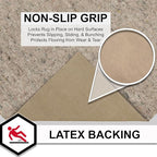 Mohawk Home 2' 6" x 8' Non Slip Rug Pad Gripper 1/2 Thick Dual Surface Felt + Rubber Gripper - Safe for All Floors