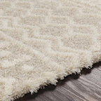 Livabliss Hapsburg Moroccan Shag Runner Area Rug,2'7" x 12',Beige