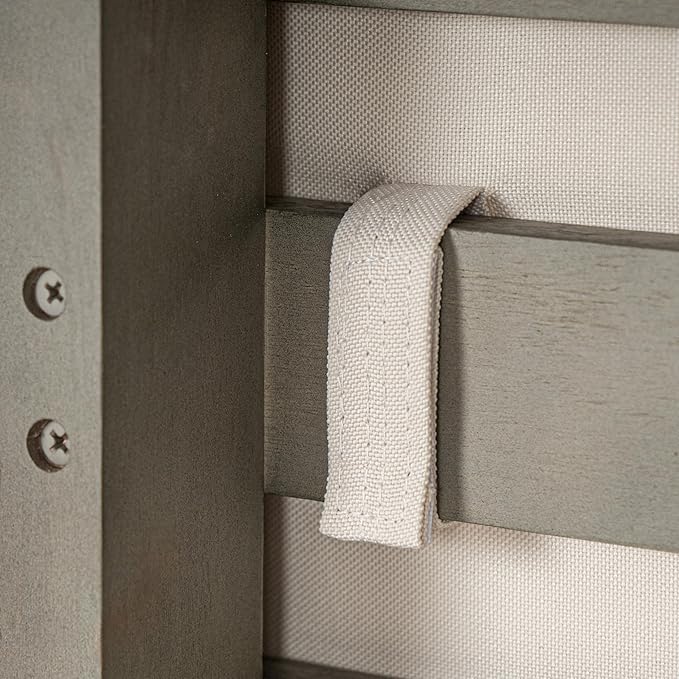 Christopher Knight Home Havets Patio Acacia Wood Club Chair with Woven Rope, Comfortable Outdoor Armchair, Water-Repellent Thick Cushion Deep Seating for Porch, Garden, Backyard, Balcony, Gray+Beige