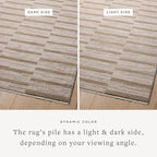 Loloi Amber Lewis Cali Collection CIL-04 Ivory/Tobacco 2'-7" x 8'-0", .25" Pile Height, Runner Rug