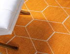 Unique Loom Trellis Frieze Collection Area Rug - Geometric (7' x 10', Orange/ Ivory)