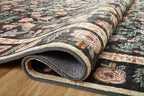 Loloi Rifle Paper Co. Eden Collection EDE-02 Mughal Garden Black 2'-3" x 3'-9" Accent Rug feat. CloudPile™
