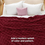 Bedsure GentleSoft King Size Blanket for Bed - Super Soft Cozy Blankets for Women Men Girls, Large Fuzzy Fleece Throw for Bedroom Decor, Red,108x90 Inches