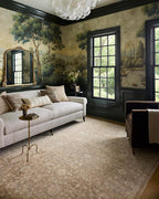 Loloi Chris Loves Julia Palma Collection PLM-01 Bark/Natural 2'-7" x 10'-0" Runner Rug Vintage Style Boho Living Room Bedroom Carpet