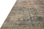 Loloi Amber Lewis Morgan Collection MOG-05 Spice/Lagoon 5'-0" x 7'-0" 38" Thick Area Rug feat. CloudPile, Neutral, Room Décor, Vintage Inspired, Livingroom, Bedroom, Dining Area