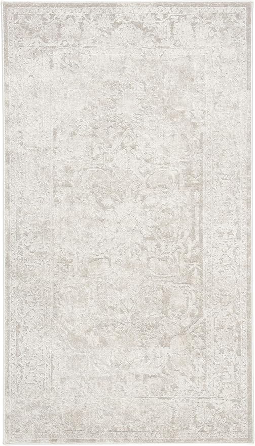 SAFAVIEH Area Rug 3x5 - Reflection Collection - Cream & Ivory, Non-Shedding & Easy Cleaning, Ideal for Entryway, Living Room, Bedroom (RFT665D)