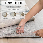 Mohawk Home 2' 2" x 10' Non Slip Rug Pad Gripper 3/8 Thick Dual Surface Felt + Rubber Gripper - Safe for All Floors