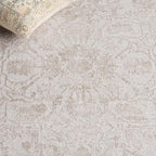 SAFAVIEH Reflection Collection Area Rug - 5'1" x 7'6", Cream & Ivory, Non-Shedding & Easy Cleaning, Ideal for Living Room, Bedroom (RFT665D)