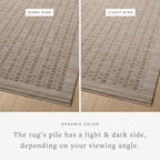 Loloi Amber Lewis Cali Collection CIL-02 Natural/Slate 7'-10" x 10', .25" Pile Height, Area Rug