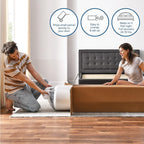 Classic Brands Cool Gel Ventilated Gel Memory Foam 10-Inch Mattress, Full, White