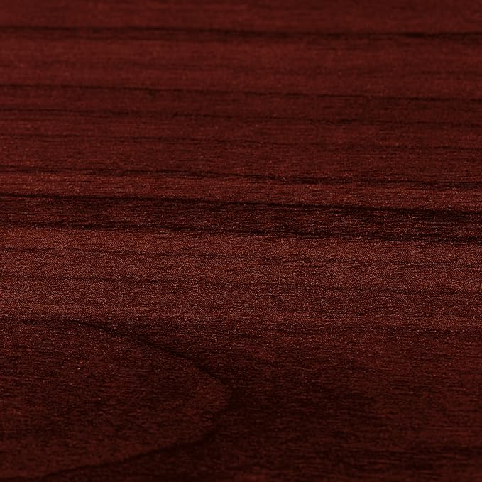 Lorell Single Right Pedestal Desk, 42 by 24 by 29-1/2-Inch, Mahogany