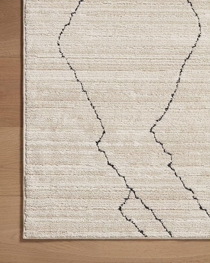 Loloi Darby Collection DAR-03 Sand/Charcoal 7'-10" x 10' Area Rug