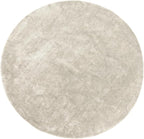 nuLOOM 6' Round Cozy Plush SuperiorWash Area Rug, Machine Washable, Non-Slip, Soft Fluffy Shag Carpet for Living Room Bedroom Kids Room Nursery Home Decor, Loni Cream