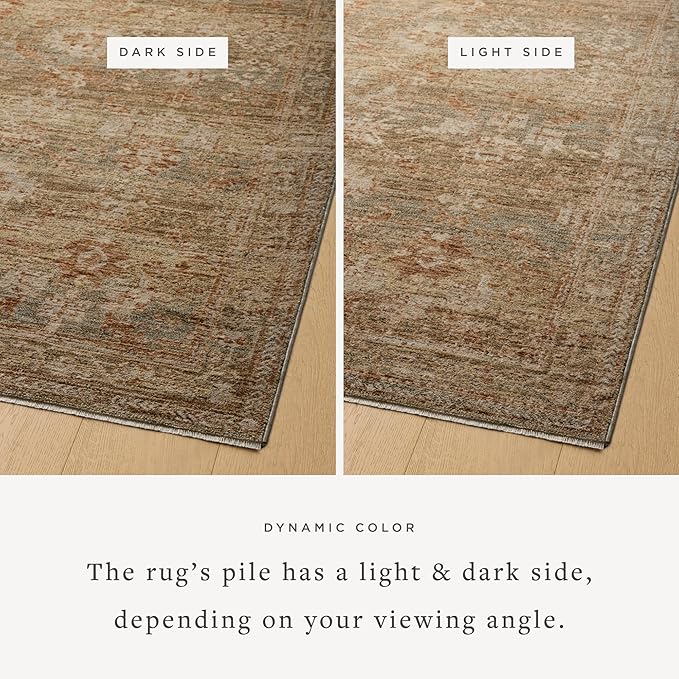 Loloi Magnolia Home by Joanna Gaines Junie Collection JUE-03 Spice/Multi 2'-7" x 8'-0", .38 Pile Height, Runner Rug