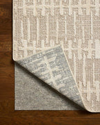 Loloi Amber Lewis Bexley Collection BEX-02 Taupe/Natural 2'-7" x 10'-0" Runner Rug Neutral, Textured, Living, Bedroom, Dining, Carpet