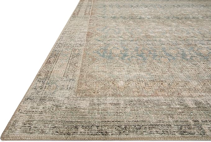 Loloi Angela Rose Aubrey Collection AUB-03 Jade/Natural 2'-6" x 9'-6", .19" Pile Height, Runner Rug