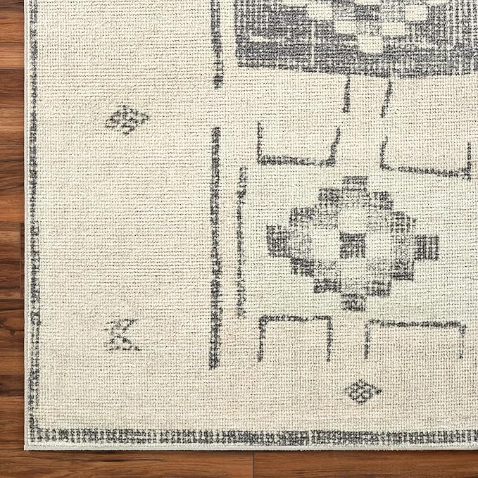 Livabliss x Becki Owens Solana Medallion Area Rug, 5'3" x 7', Taupe/Cream