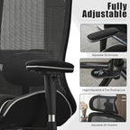 Okeysen High Back Ergonomic Mesh Office Chair, Reclining Computer Desk Chair with 400 LBS Capacity, 4.33'' Thick Cushion Seat, Adjustable 3D Armrests & Headrest for Home Office