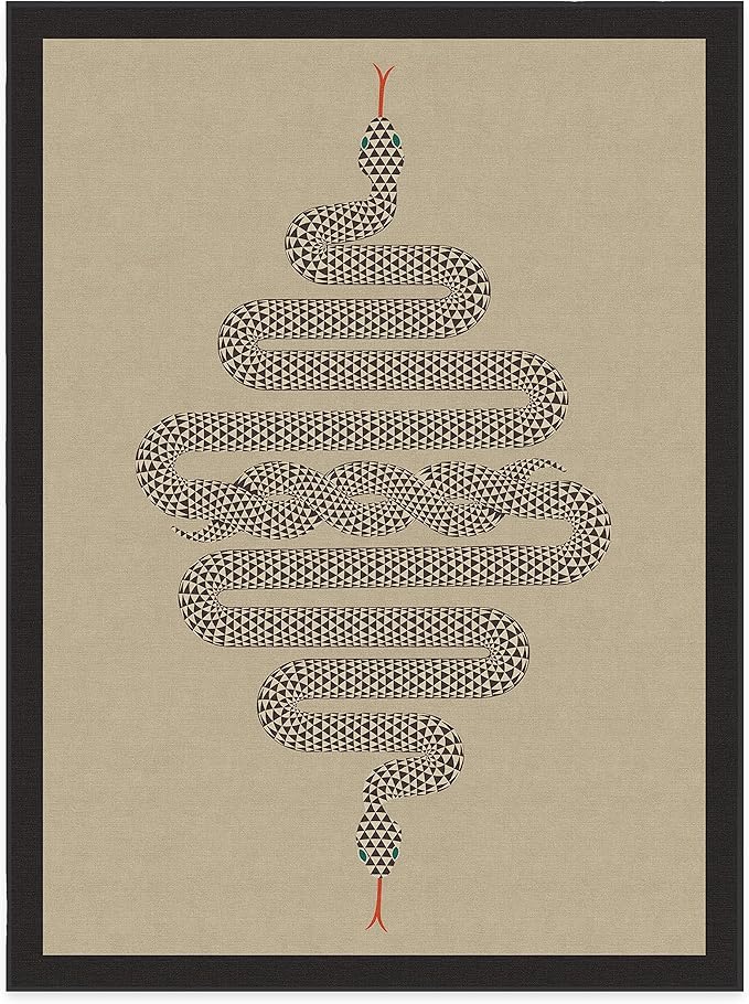 RUGGABLE x Jonathan Adler Machine Washable Modern Area Rug – Venom Neutral 9x12, Stain-Resistant, Non-Slip – Large Rugs for Living Room, Bedroom, Hallway, Entryway & Office–with Cushioned Pad