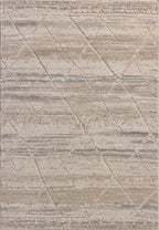 Loloi Amber Lewis Monty Collection MOT-02 Ivory/Natural 4'-0" x 6'-0", .50" Pile Height, Accent Rug