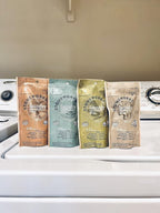 Grab Green Stoneworks Laundry Detergent Pods Sample Kit, 10 Count, Birch Branch, Fragrance Free Rain, Oak Tree, Olive Leaf, Rose Petal Scents, Plant a Tree