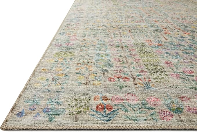 Loloi Rifle Paper Co. Maison Collection MAO-07 Khaki 3'-9" x 5'-6", .19" Pile Height, Accent Rug