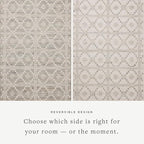 Loloi Angela Rose Rivers Collection RIV-02 Lagoon/Ivory 5'-0" x 7'-6" Reversible Area Rug